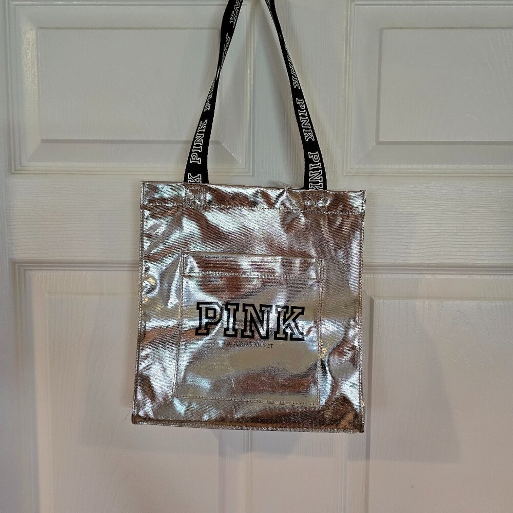 NWT VS Pink Silver mini tote